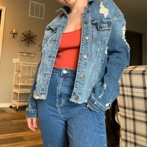 Ripped Jean Jacket